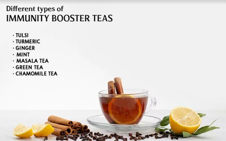 different types of immunity boosting teas